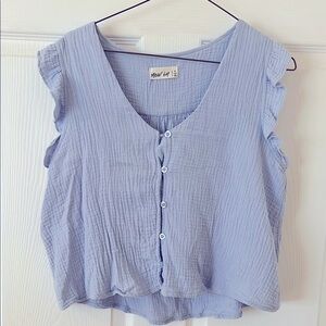 New In Blue Women's Gauze Top